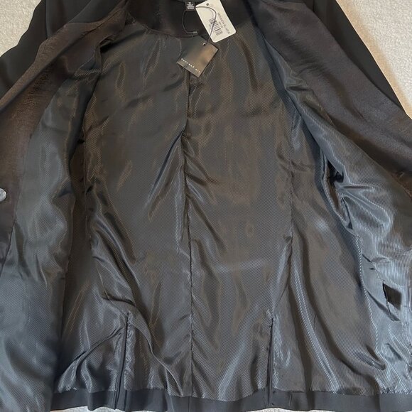 Current Air black double breasted blazer w/satin look lapel - Picture 6 of 13